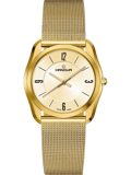 Hanowa Carrousel Roloi Batarias me Xruso Metalliko Brasele 16-9045.02.002
