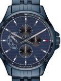 Tommy Hilfiger Shawn Roloi Batarias me Ble Metalliko Brasele 1791618