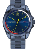 Tommy Hilfiger Riley Roloi Batarias me Ble Metalliko Brasele 1791689