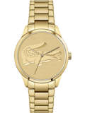 Lacoste Ladycroc Roloi Batarias me Xruso Metalliko Brasele 2001175