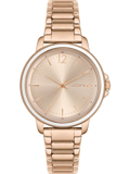 Lacoste Slice Roloi Batarias me Roz Xruso Metalliko Brasele 2001196