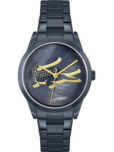 Lacoste Ladycroc Ρολόι Μπαταρίας με Μπλε Μεταλλικό Μπρασελέ 2001215