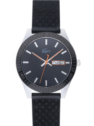 Lacoste Legacy Ρολόι Μπαταρίας με Μαύρο Δερμάτινο Λουράκι 2010982