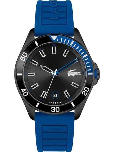 Lacoste Tiebraker Ρολόι Μπαταρίας με Μπλε Καουτσούκ Λουράκι 2011262