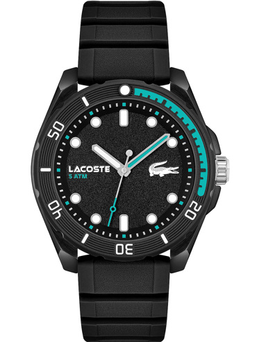 Lacoste Finn Ρολόι Μπαταρίας με Μαύρο Καουτσούκ Λουράκι 2011284 Lacoste Finn Ρολόι Μπαταρίας με Μαύρο Καουτσούκ Λουράκι 2011284