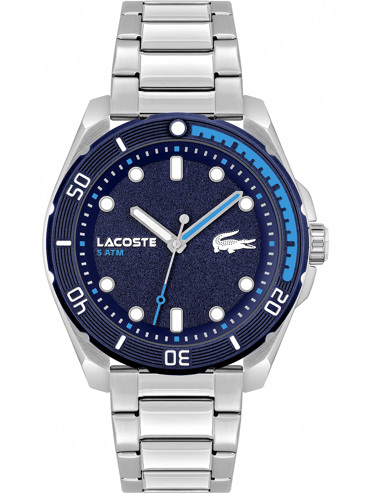 Lacoste Finn Ρολόι Μπαταρίας με Ασημί Μεταλλικό Μπρασελέ 2011286 Lacoste Finn Ρολόι Μπαταρίας με Ασημί Μεταλλικό Μπρασελέ 2011286