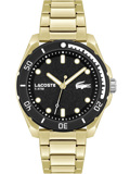 Lacoste Finn Roloi Batarias me Xruso Metalliko Brasele 2011287