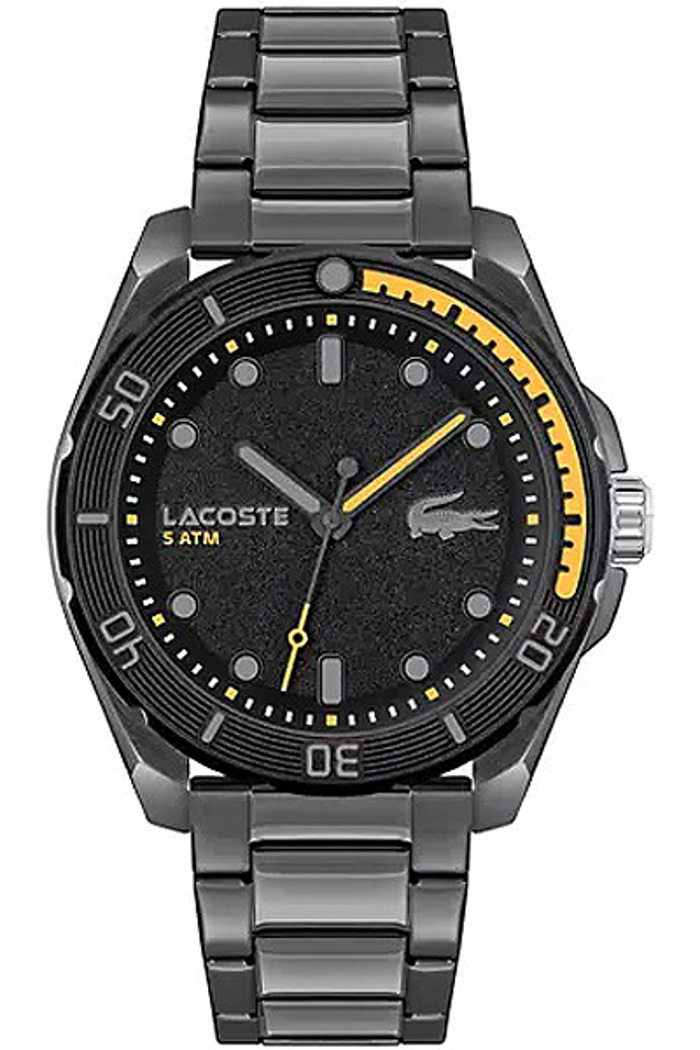 Lacoste Finn Roloi Batarias me Ggri Metalliko Brasele 2011288