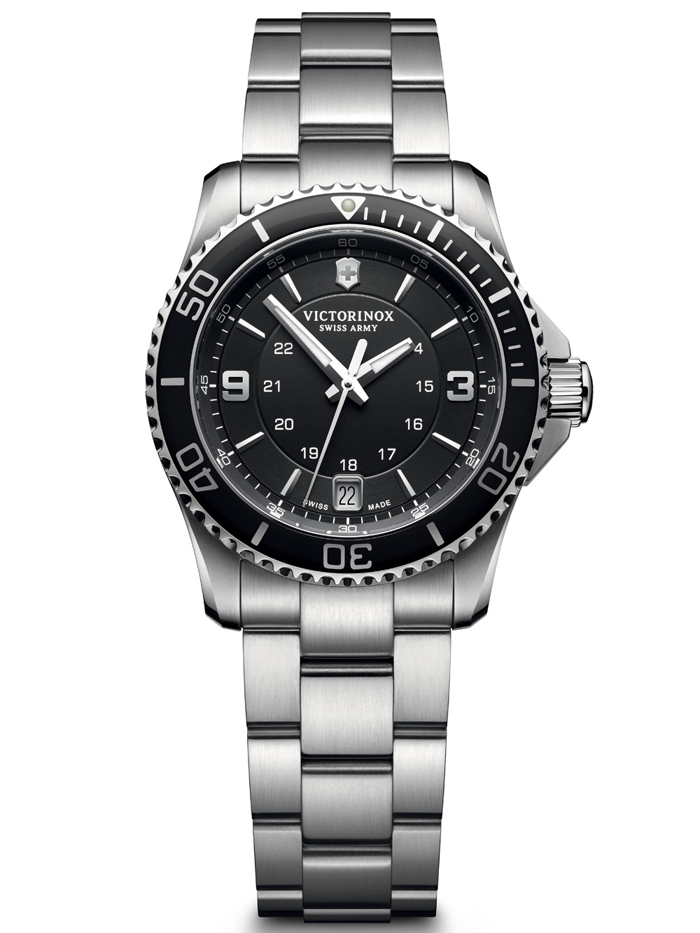 Victorinox Maverick Roloi Batarias me Asimi Metalliko Brasele 241701