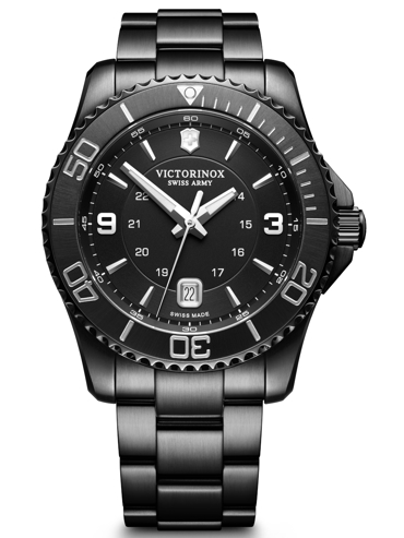 Victorinox Maverick Ρολόι Μπαταρίας με Μαύρο Μεταλλικό Μπρασελέ 241798
