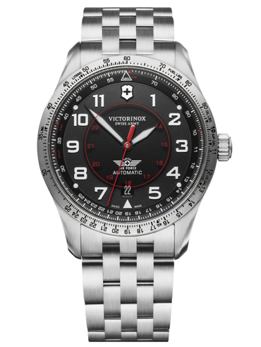 Victorinox Airboss Ρολόι Αυτόματο με Ασημί Μεταλλικό Μπρασελέ 241888 Victorinox Airboss Ρολόι Αυτόματο με Ασημί Μεταλλικό Μπρασελέ 241888