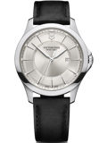 Victorinox Alliance Roloi Batarias me Mavro Dermatino Louraki 241905