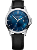 Victorinox Alliance Roloi Batarias me Mavro Dermatino Louraki 241906