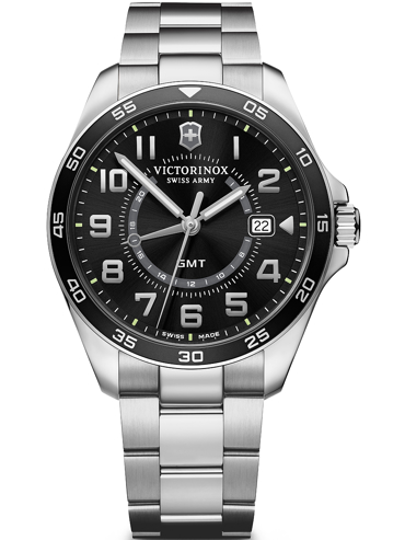 Victorinox Field Force GMT Ρολόι Μπαταρίας με Ασημί Μεταλλικό Μπρασελέ 241930 Victorinox Field Force GMT Ρολόι Μπαταρίας με Ασημί Μεταλλικό Μπρασελέ 241930