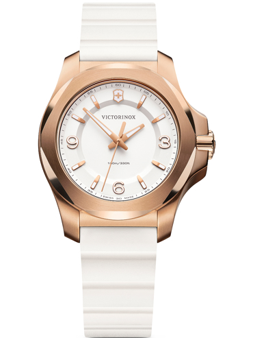Victorinox I.N.O.X. V Ρολόι Μπαταρίας με Λευκό Καουτσούκ Λουράκι 241954