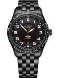 Victorinox Airboss Roloi Aftomato me Mavro Metalliko Brasele 241974