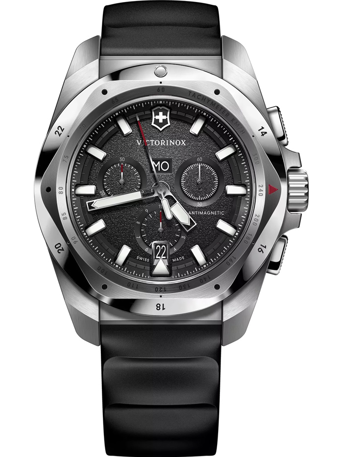 Victorinox Mens Watch I.N.O.X Roloi Xronogafos Batarias me Mavro Kaoutsouk Louraki 241983