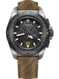 Victorinox I.N.O.X Ρολόι Χρονογράφος Μπαταρίας με Καφέ Δερμάτινο Λουράκι 241988.1 Victorinox I.N.O.X Roloi Xronogafos Batarias me Kafe Dermatino Louraki 241988.1