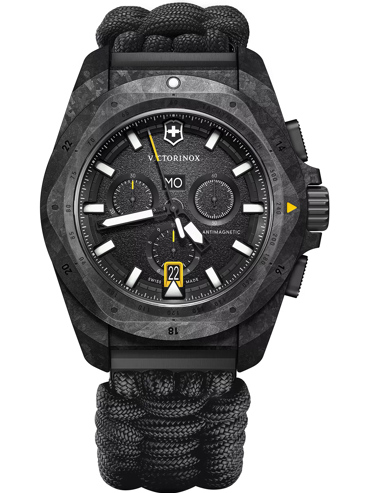 Victorinox I.N.O.X Ρολόι Χρονογράφος Μπαταρίας με Μαύρο Υφασμάτινο Λουράκι 241989.1