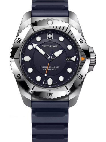 Victorinox Mens Watch Dive Pro Ρολόι Μπαταρίας με Μπλε Καουτσούκ Λουράκι 241991