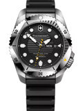 Victorinox Mens Watch Dive Pro Roloi Aftomato me Mavro Kaoutsouk Louraki 241994