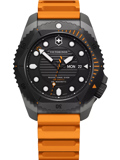 Victorinox Mens Watch Dive Pro Ρολόι Αυτόματο με Πορτοκαλί Καουτσούκ Λουράκι 241996 Victorinox Mens Watch Dive Pro Roloi Aftomato me Portokali Kaoutsouk Louraki 241996