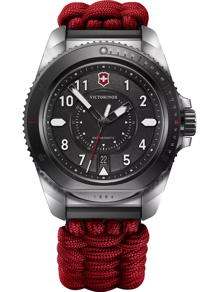 Victorinox Journey 1884 Limited Edition Roloi Batarias me Kokkino ufasmatino Louraki 242016.1