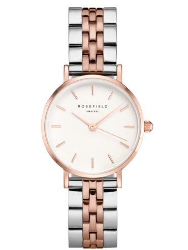 Rosefield Small Edit Ρολόι Μπαταρίας με Ροζ Χρυσό / Ασημί Μεταλλικό Μπρασελέ 26SRGD-271