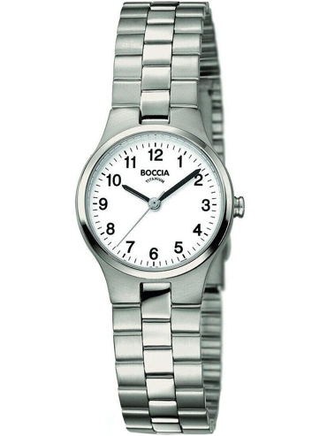 Boccia Ρολόι Μπαταρίας με Ασημί Μεταλλικό Μπρασελέ 3082-06