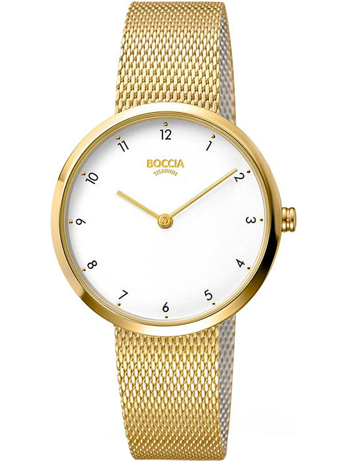 Boccia Roloi Batarias me Xruso Metalliko Brasele 3315-04