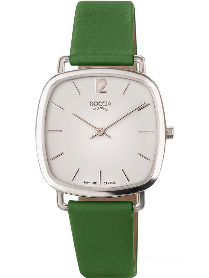 Boccia Roloi Batarias me Prasino Oikologko Dermatino Louraki 3334-02