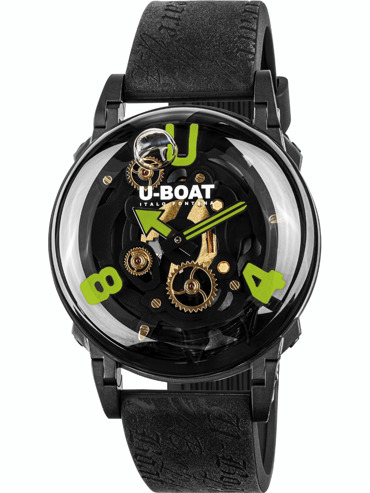 U-Boat 3351 Mens Watch U-65 PVD Green 44mm 5ATM 