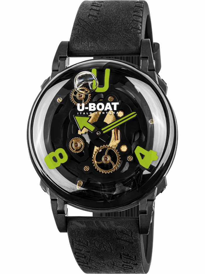 U-Boat 3351 Mens Watch U-65 PVD Green 44mm 5ATM 