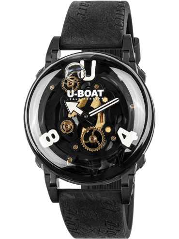 U-Boat 3355 Mens Watch U-65 PVD White 44mm 5ATM 
