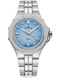 Edox Delfin Diamant Diver Roloi Batarias me Asimi Metalliko Brasele 53020-3D120M-BUCND