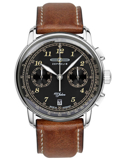 Zeppelin LZ-127 100 Years Roloi Xronogafos Batarias me Kafe Dermatino Louraki 7674-3