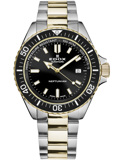 Edox Neptunian Roloi Aftomato me Xruso / Asimi Metalliko Brasele 80120-357JM-NID