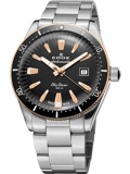 Edox Skydiver Limited Edition Roloi Aftomato me Asimi Metalliko Brasele 80126-357RNM-NIRB