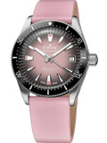 Edox Skydiver Ρολόι Αυτόματο με Ροζ και Μωβ Δερμάτινο Λουράκι 80131-3NC-NDRO Edox Skydiver Roloi Aftomato me Roz kai Mob Dermatino Louraki 80131-3NC-NDRO