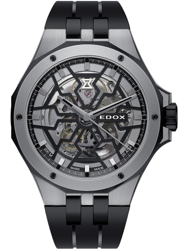 Edox Delfin Mecano Ρολόι Αυτόματο με Μαύρο Καουτσούκ Λουράκι 85303-357GN-NGN Edox Delfin Mecano Ρολόι Αυτόματο με Μαύρο Καουτσούκ Λουράκι 85303-357GN-NGN