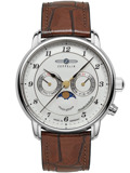 Zeppelin 8536-1 Mens Watch Friedrichshafen Moon Phase 40mm 5ATM