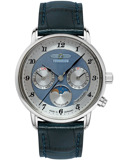 Zeppelin 8537-3 Mens Watch Friedrichshafen Moon Phase 35mm 5ATM