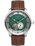 Zeppelin 8566-2 Mens Watch Friedrichshafen Open Heart Automatic 40mm 5ATM