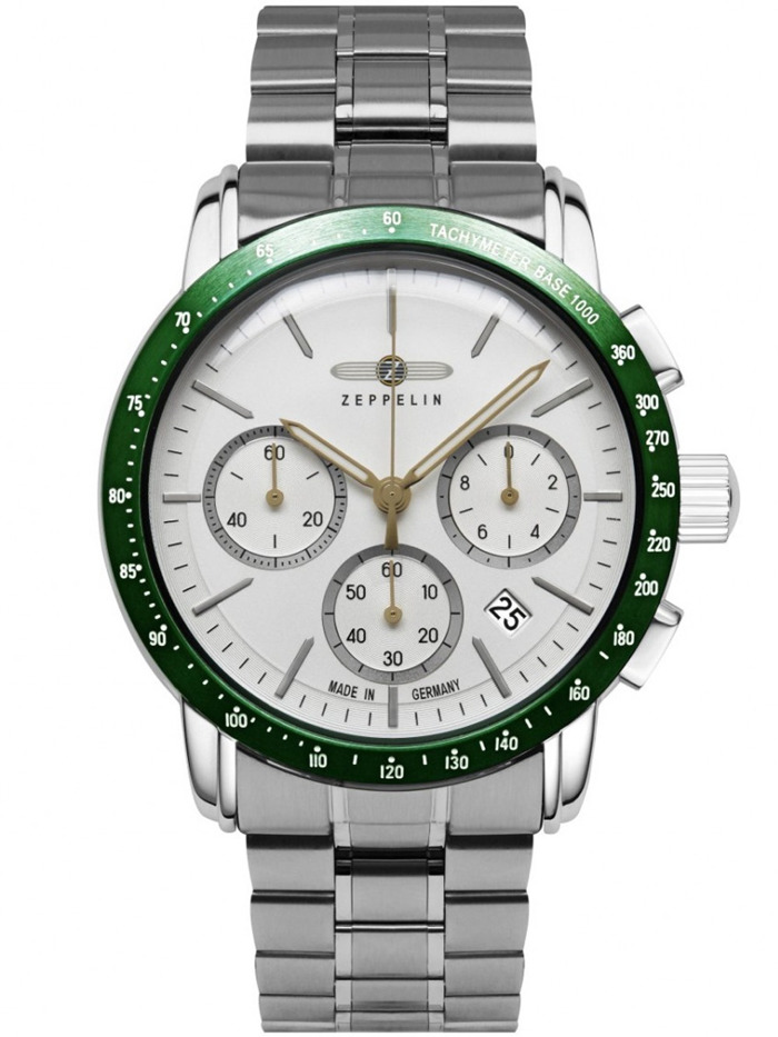 Zeppelin 8878MB-4 Mens Watch New York Chronograph 43mm 5ATM