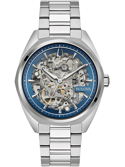 Bulova Classic Ρολόι Αυτόματο με Ασημί Μεταλλικό Μπρασελέ 96A292