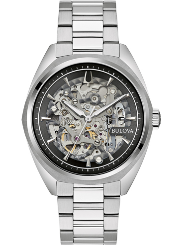 Bulova Classic Ρολόι Αυτόματο με Ασημί Μεταλλικό Μπρασελέ 96A293