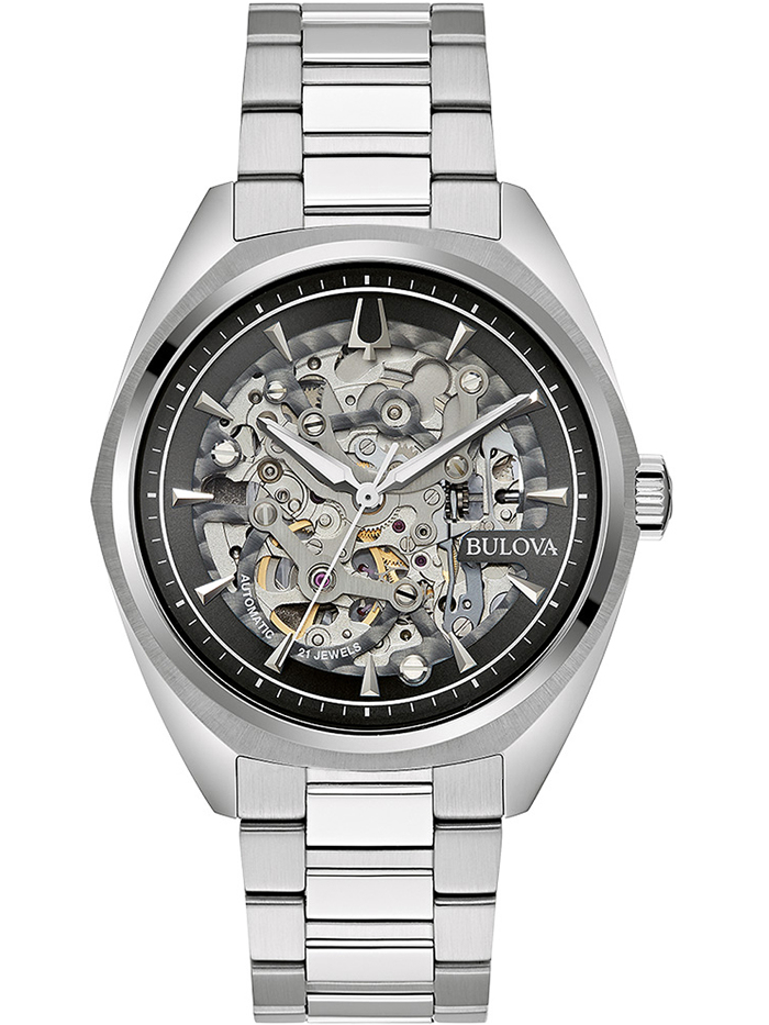 Bulova Classic Roloi Aftomato me Asimi Metalliko Brasele 96A293