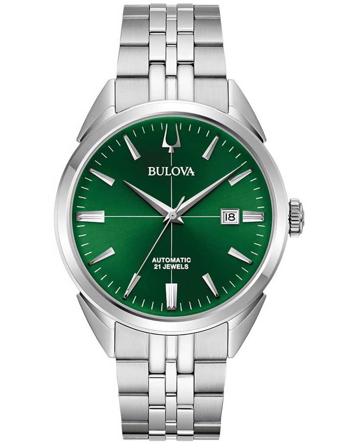 Bulova Sutton Roloi Aftomato me Asimi Metalliko Brasele 96B424