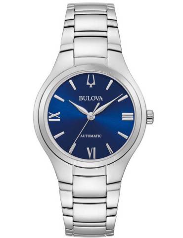 Bulova Sutton Ρολόι Αυτόματο με Ασημί Μεταλλικό Μπρασελέ 96L319