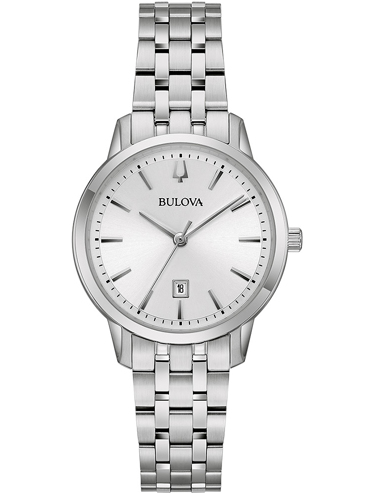 Bulova Classic Ρολόι Μπαταρίας με Ασημί Μεταλλικό Μπρασελέ 96M165